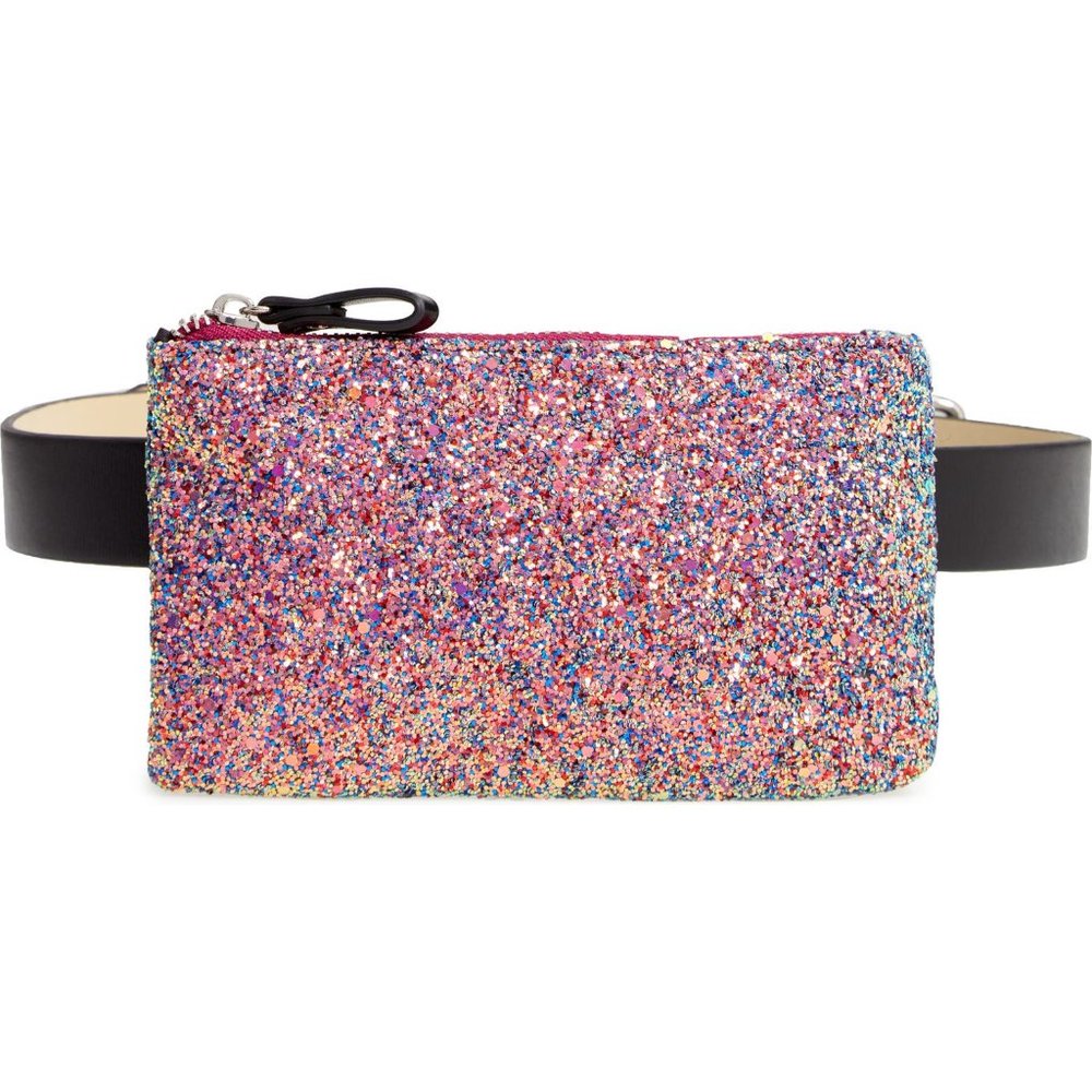 NWOT Trouvé Glitter Belt Bag